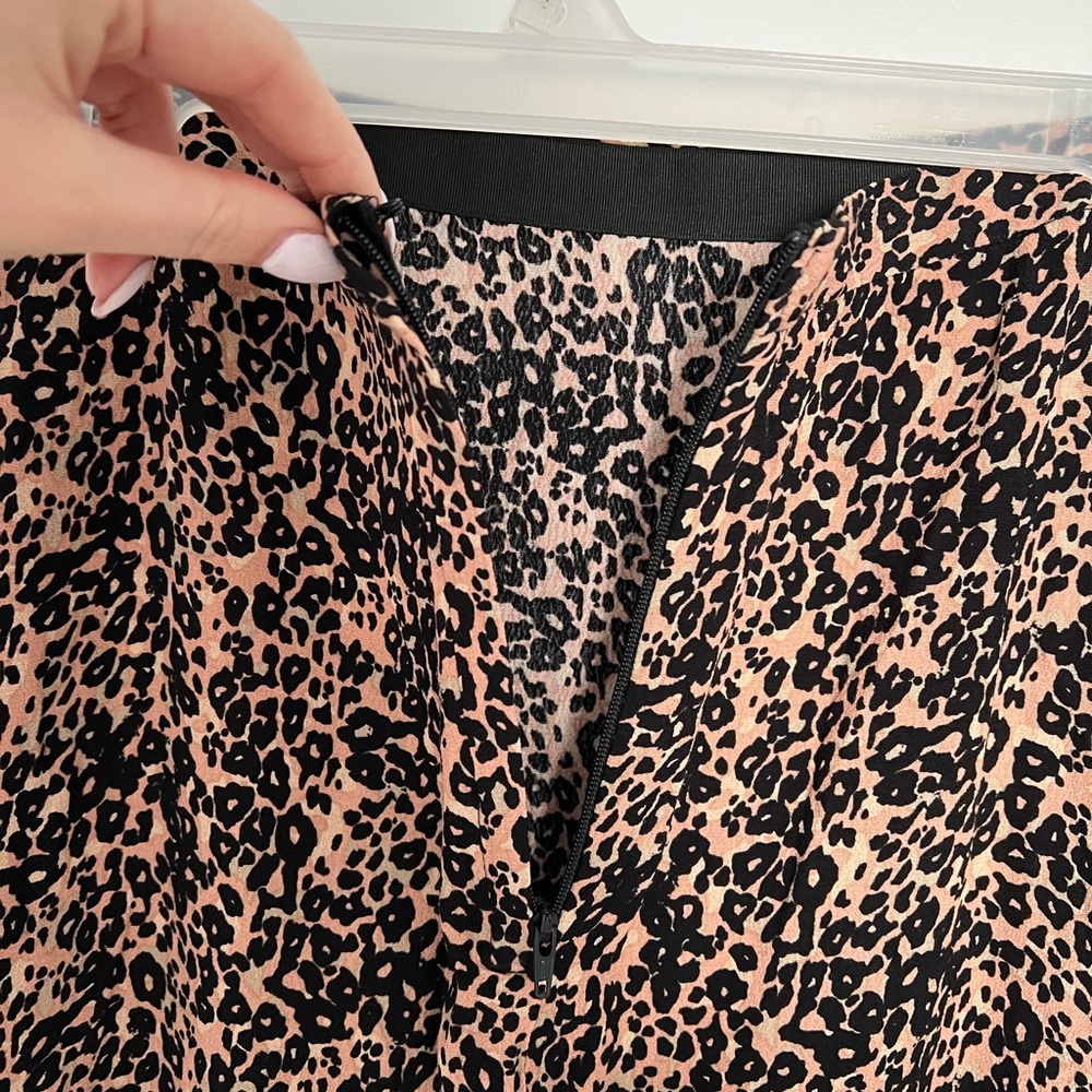 NWT Suzy Shier Animal Print Midi Skirt - Picture 5 of 8
